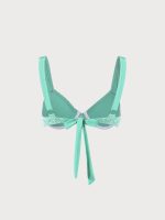 Cyan Mesh Underwire Bikini Top - Image 6