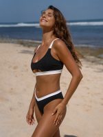 Contrast Trim Bikini Top - Image 5
