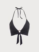 Black Back Tie Bikini Top - Image 5