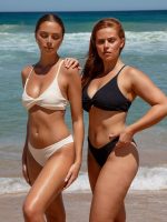 Black Twist Backless Bikini Top - Image 6
