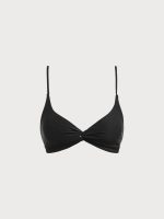 Black Twist Backless Bikini Top - Image 7