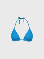 Blue Reversible Halter Triangle Bikini Top - Image 7