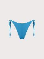 Blue Reversible Tie Bikini Bottom - Image 7