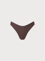 Coffee Ribbed Bikini Bottom - Image 9