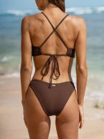 Coffee Ribbed Bikini Bottom - Image 8