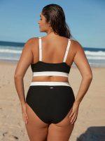 Contrast Trim Plus Size Bikini Bottom - Image 2