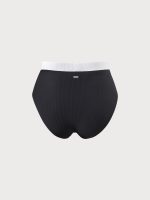 Contrast Trim Plus Size Bikini Bottom - Image 7