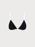 Contrast Trim Triangle Bikini Top - Image 11