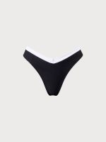 Contrast Trim V-Cut Bikini Bottom - Image 10