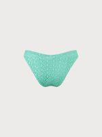 Cyan V-Cut Mesh Bikini Bottom - Image 6