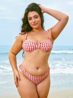 Red Gingham Underwire Bikini Top - Image 6