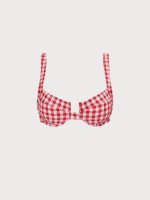 Red Gingham Underwire Bikini Top - Image 13