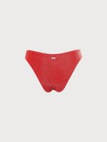 Red Lurex Bikini Bottom - Image 10