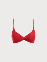 Red Twist Backless Bikini Top - Image 6
