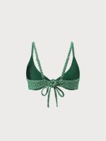 Reversible Geometric Textured Knot Bikini Top - Image 8
