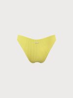 Yellow Solid Low Waisted Bikini Bottom - Image 6