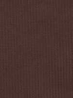 Coffee U-Neck Ribbed Seam Bikini Top - Image 9