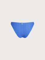 Blue Mesh Plaid Bikini Bottom - Image 9