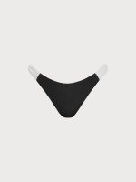 Black & White Color Block High-Cut Bikini Bottom - Image 8