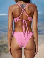 Pink Solid Bikini Bottom - Image 2