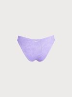 Purple Jacquard Bikini Bottom - Image 16