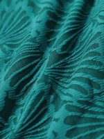 Dark Green Jacquard High Cut Bikini Bottom - Image 13
