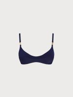 Navy Gold-Accented Bikini Top - Image 8