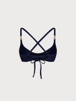 Navy Gold-Accented Bikini Top - Image 9