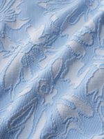 Light Blue Floral Textured O-Ring Bikini Bottom - Image 8