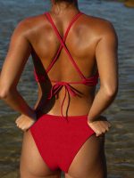 Red-Pink Reversible Bikini Bottom - Image 6