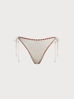 Off White Stitch Tie Bikini Bottom - Image 5