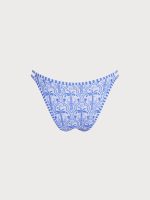 Blue Print Cutout Bikini Bottom - Image 6
