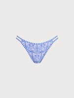 Blue Print Cutout Bikini Bottom - Image 5