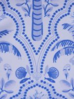Blue Print Cutout Bikini Bottom - Image 7
