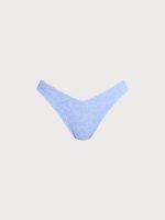 Light Blue Textured Bikini Bottom - Image 6