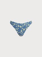 Blue Reversible Print Bikini Bottom - Image 9
